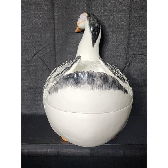Mottahedeh Design Duck Goose Tureen Covered Dish Chinese soup Lid Italy Italian - Picture 8 of 12